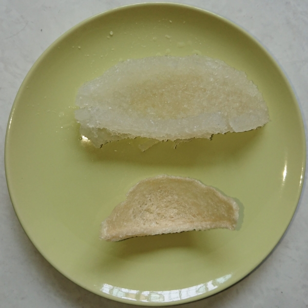 Birdnest Before and After Soaked