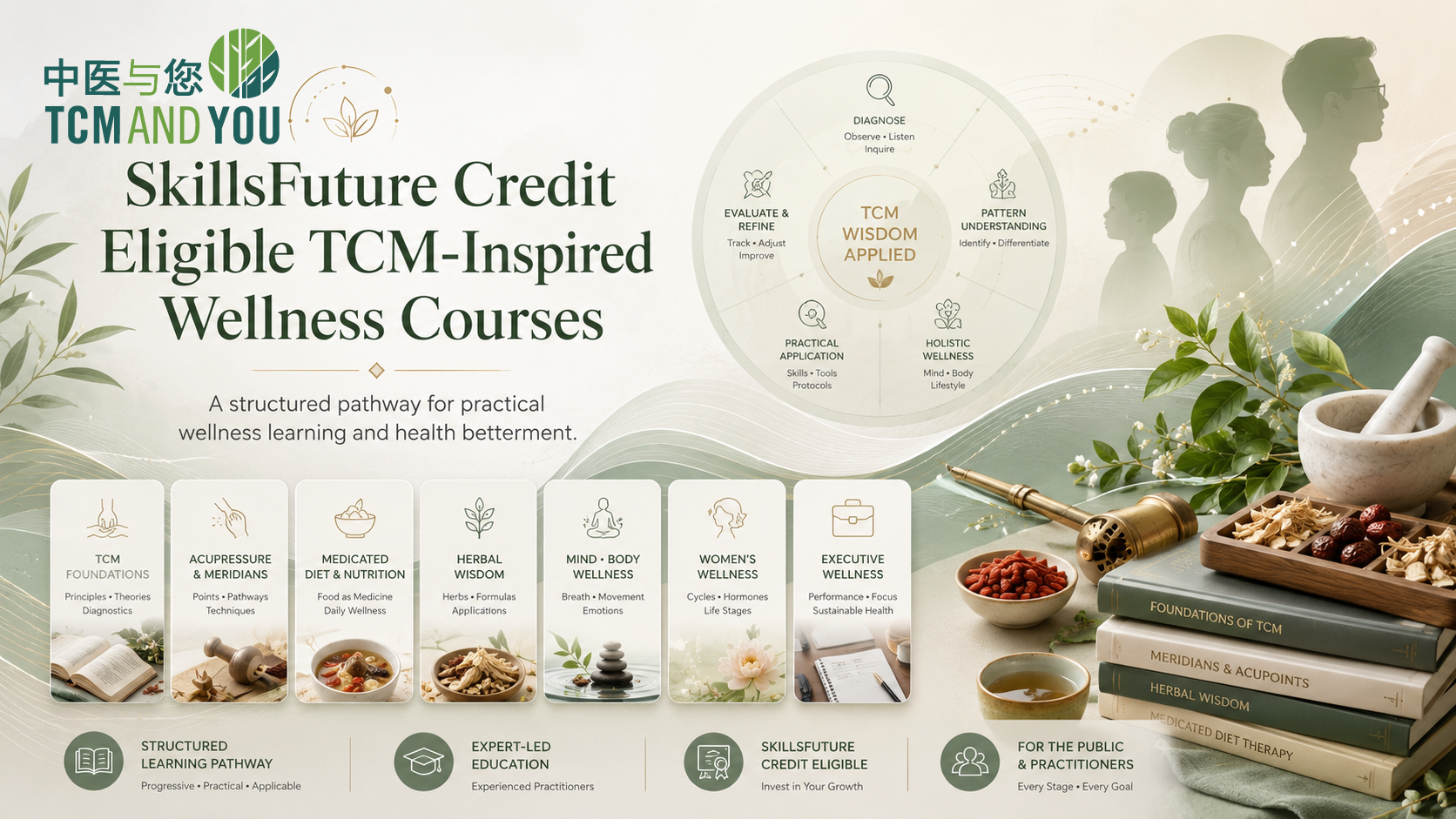 SkillsFuture Credit eligible TCM-inspired wellness courses by TCMandYou
